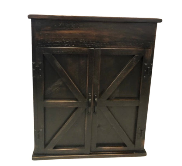 Personalized Mission Dart Board Cabinet