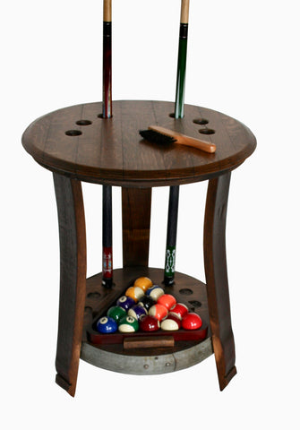 Barrel Head Pool Cue Rack