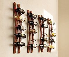 5 Bottle Wall Rack